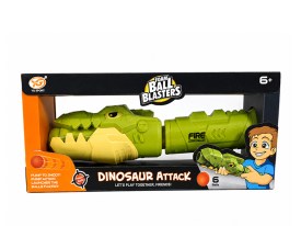 Pistola lanzadora dinosaurio en caja